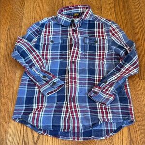 Polo Ralph Lauren Blue and Red Plaid Shirt Size 7